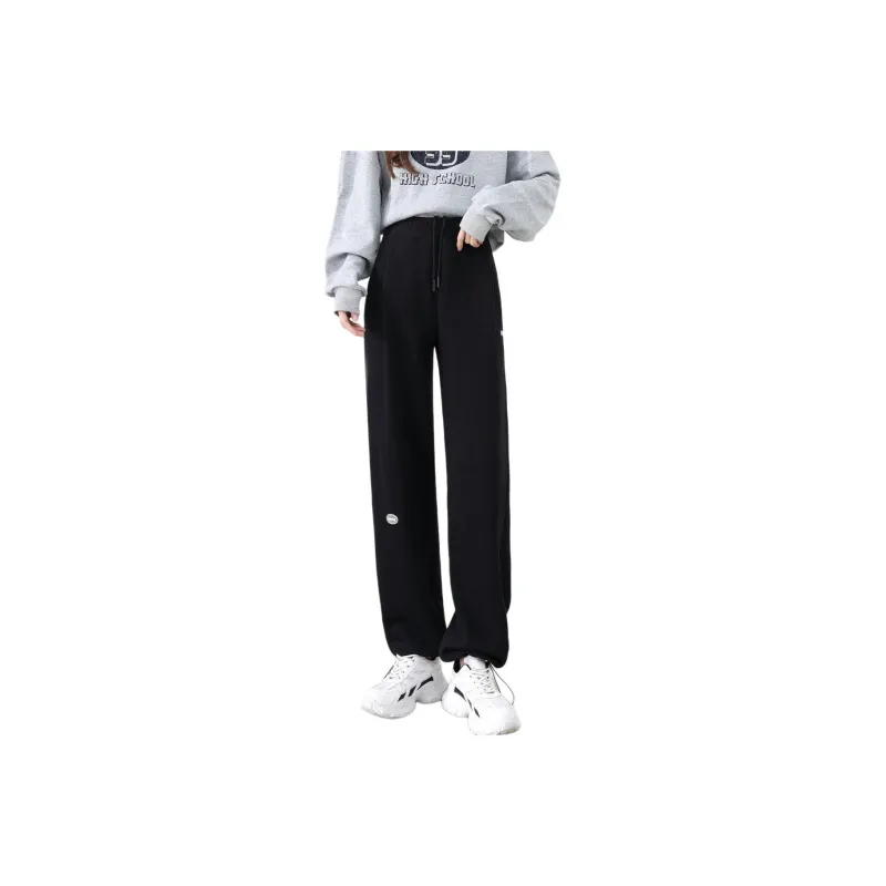 Ya Sheep People Casual Pants Women's Black-0