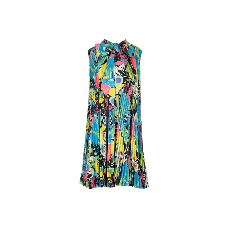 Balenciaga Sleeveless Dress Women's Multicolor-0