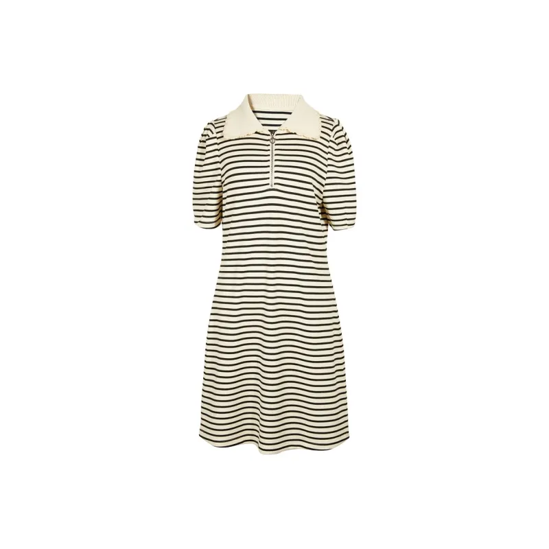3COLOUR Short-Sleeved Dresses Women's Black White-0