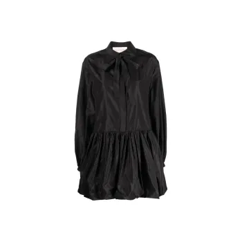 Valentino Long-Sleeved Dresses Women's Black
