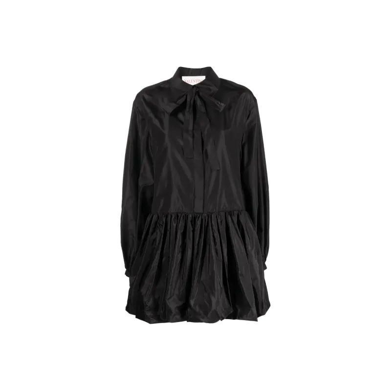Valentino Long-Sleeved Dresses Women's Black-0