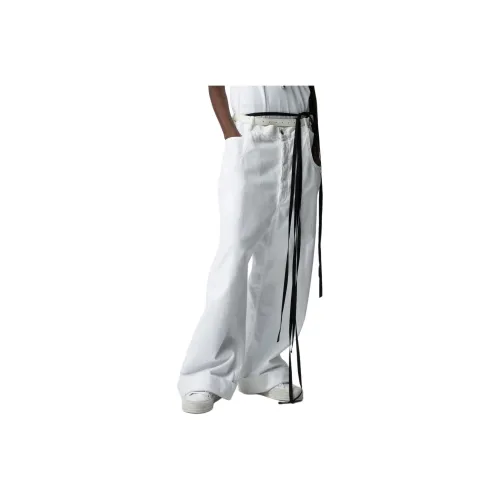 Ann Demeulemeester Kristel 5 Pockets High Comfort Trousers Jeans Women's White