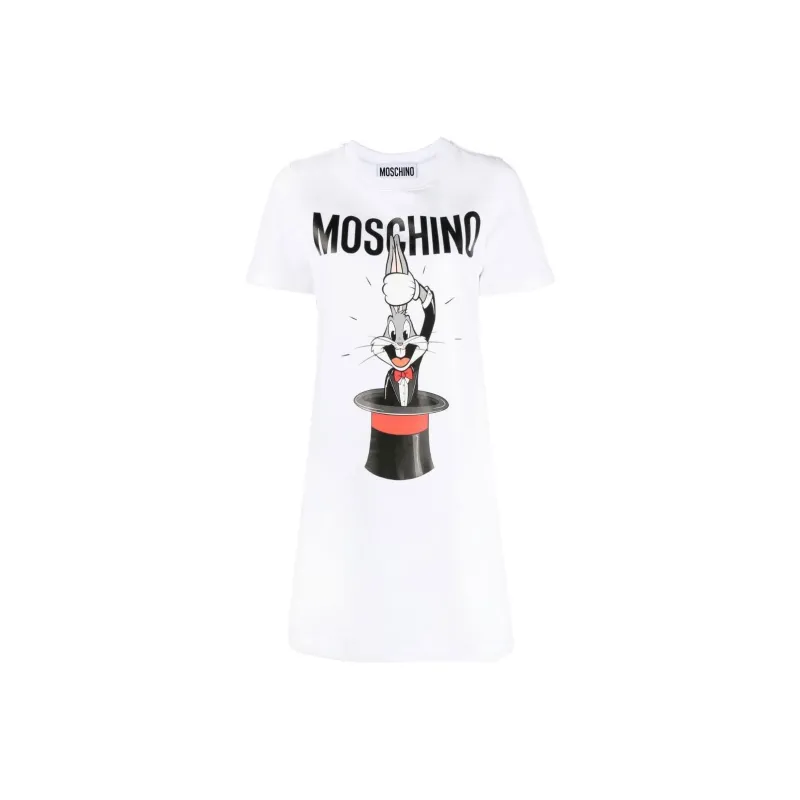 MOSCHINO Bugs Bunny Printed Crewneck Dress-0