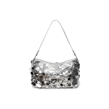 Gerlanx Polyester Shoulder Bag Large Size Women's Silver/Black/Gold
