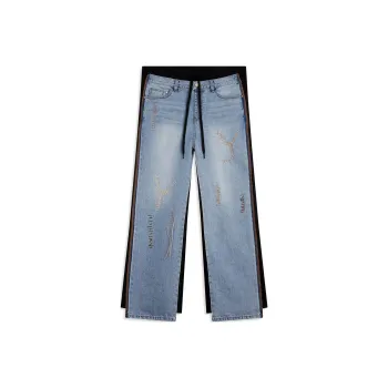 Open Yy STITCH FRONT JEAN COTTON PANTS Jeans Women's BLACK/Black