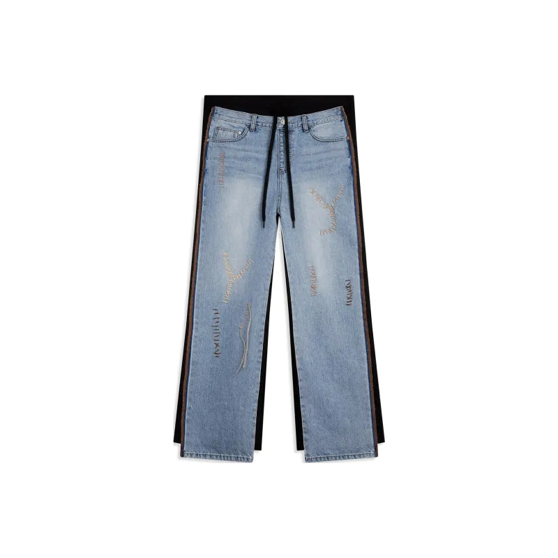 Open Yy STITCH FRONT JEAN COTTON PANTS Jeans Women's BLACK/Black-0