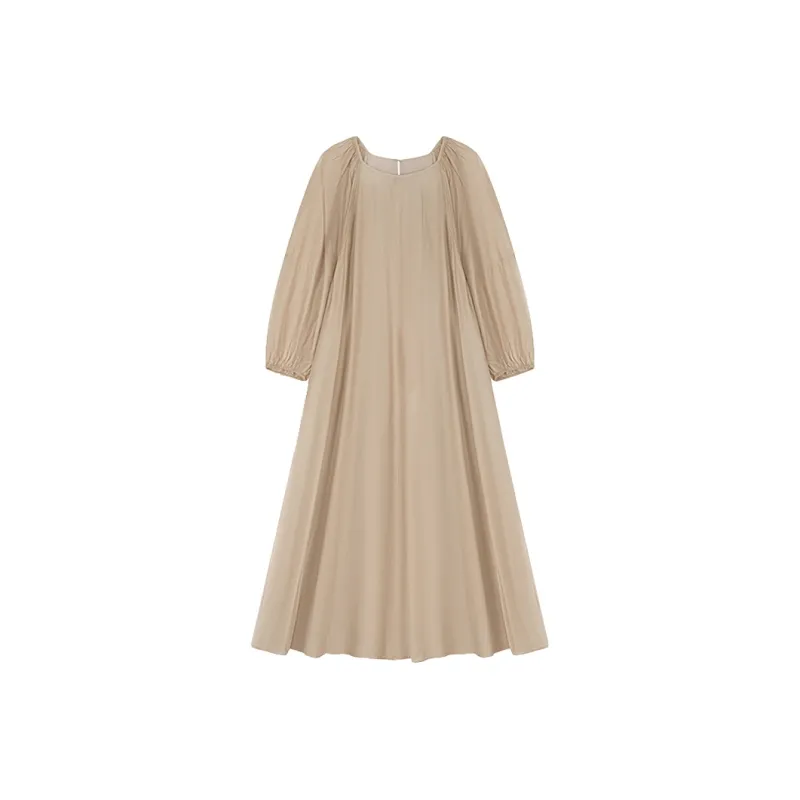 THE SEA LIFE SS24 Long Sleeved Dress Women's Tea Brown-0