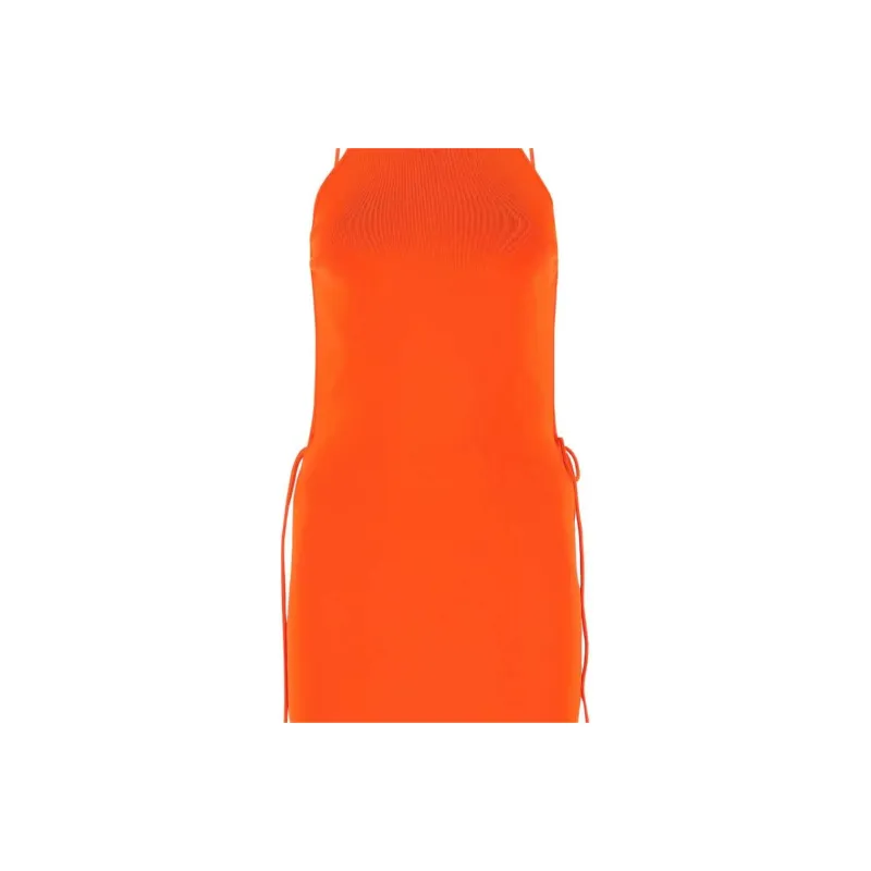 Bottega Veneta Side Tied Open Back Mini Dress-4