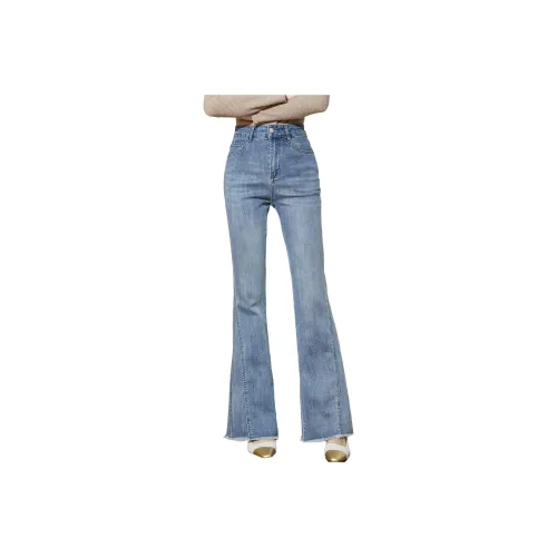 SMEN Jeans Women's Denim Blue