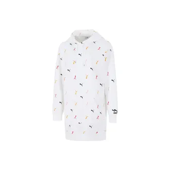 PUMA Long Sleeved Dresses Women's White
