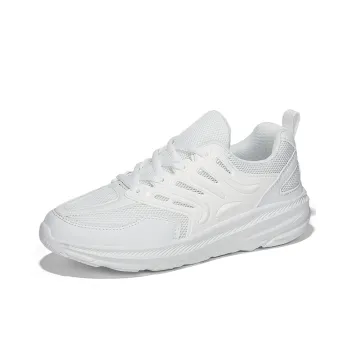 SUPEREDGE Minimalist Style Fashion, Sports Anti Slip Wear Resistant Low Top Casual Shoes Unisex White