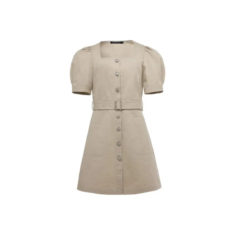 LOFT SHINE SS22 Dress Women's Khaki-0