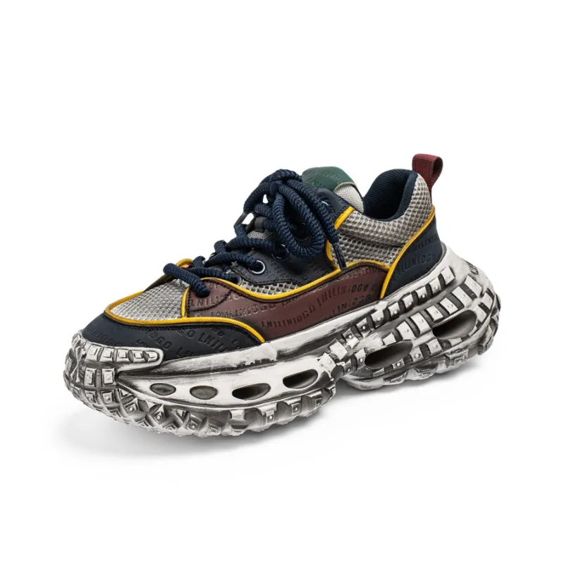 AD Height Increasing Abrasion Resistant Low Top Chunky Sneakers Men's-11