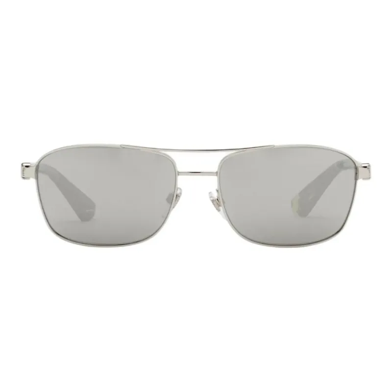 Burberry Metal Rectangular Sunglasses Women's Silver-0