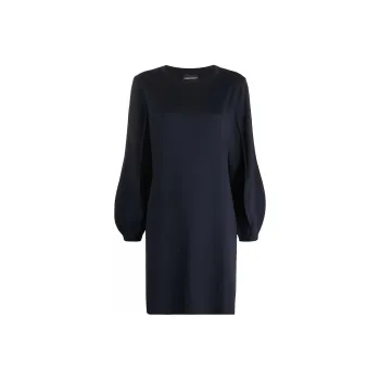 EMPORIO ARMANI Long Sleeved Dress Women's Blue