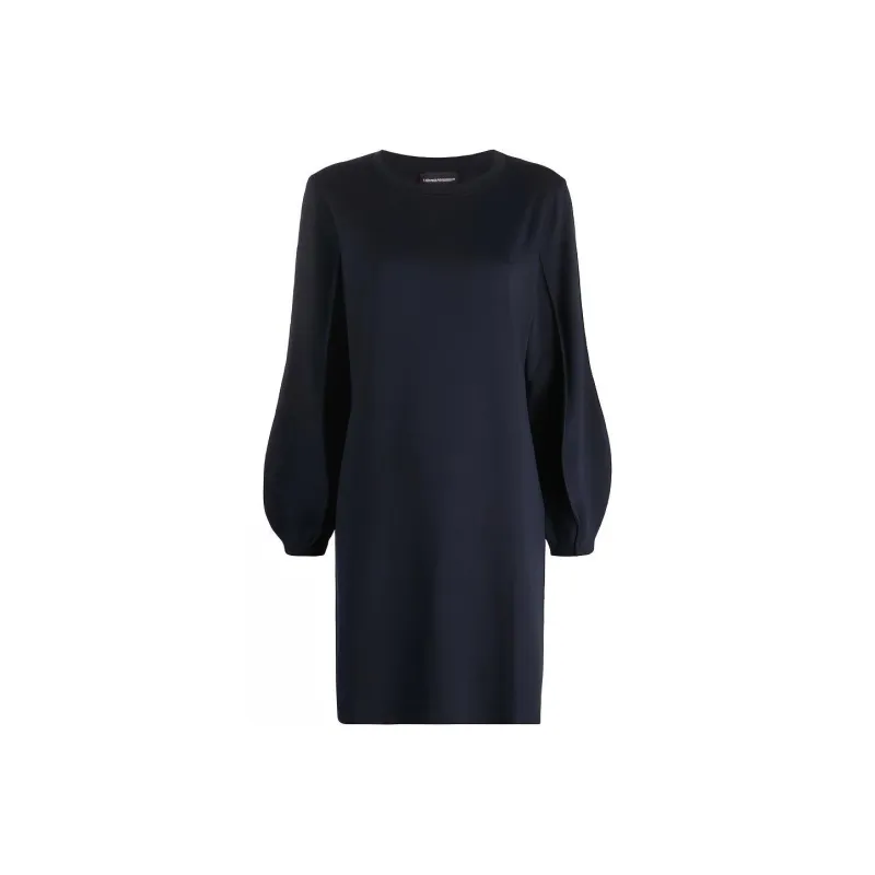 EMPORIO ARMANI Long Sleeved Dress Women's Blue-0