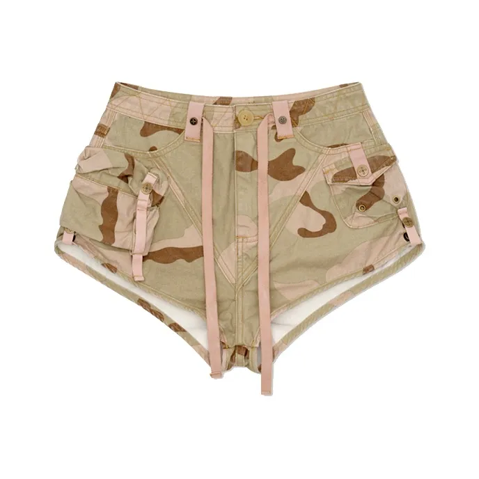 SMFK Wild World Wild World Series Casual Shorts Women's Desert Camouflage-0