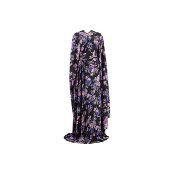 Balenciaga Floral print Pleated Maxi Dress