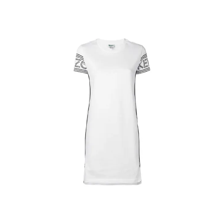 KENZO Short Sleeved Dresses Women's White-0