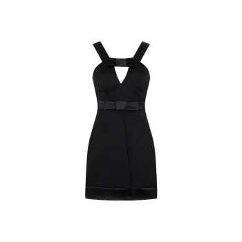 JIL SANDER Bow detail Mini Dress