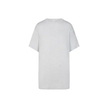 SKIMS SLEEP T-SHIRT MINI DRESS Short-Sleeved Dresses Women's Light Heather Grey