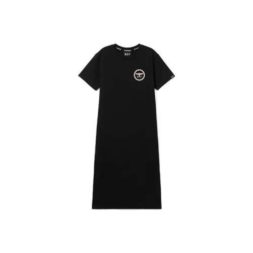 Boy London Short Sleeved Dress Women's Black