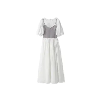 Lily Brown Short-Sleeved Dresses Women's
