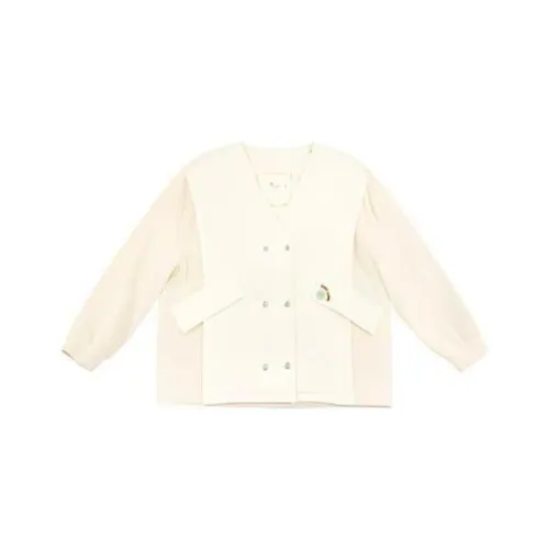 Fragment Puffer Jacket Women's Ecru