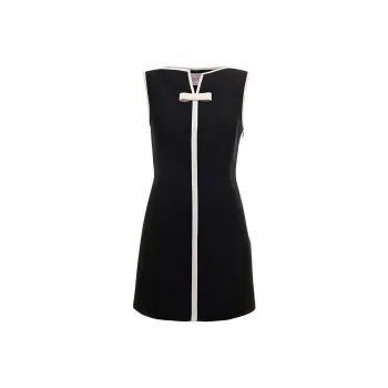 Valentino SS22 Sleeveless Dress Women's Black