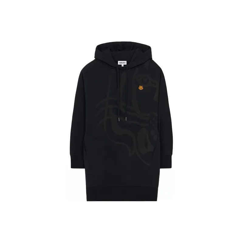 KENZO Long Sleeved Dresses Women's Black-0
