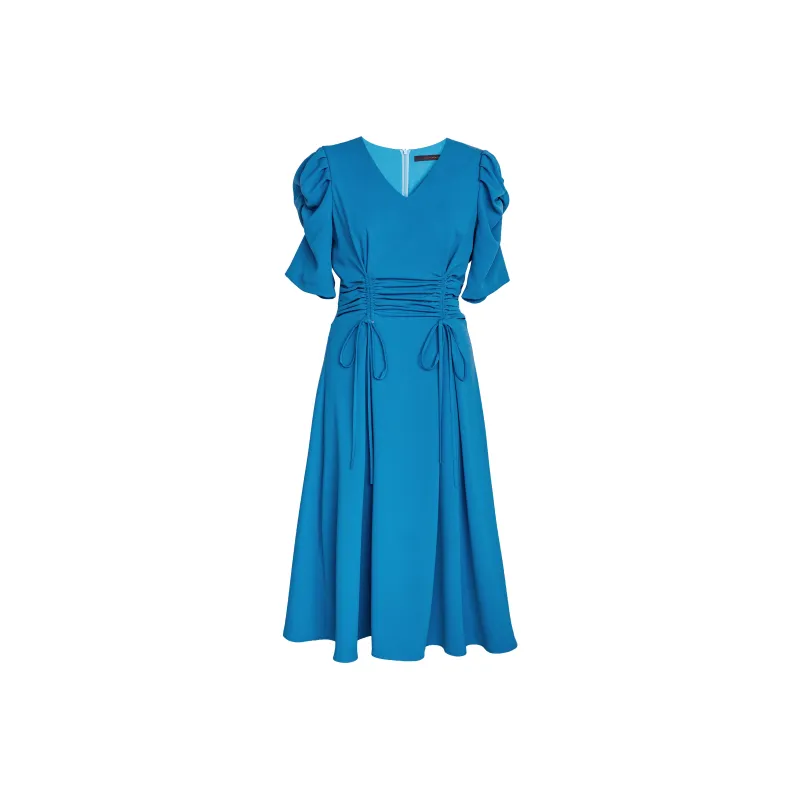 ROEYSHOUSE Short Sleeved Dresses Women's Blue-0