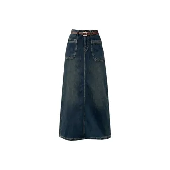 Concubine Zhu Denim Dress Women's Concrete Gray