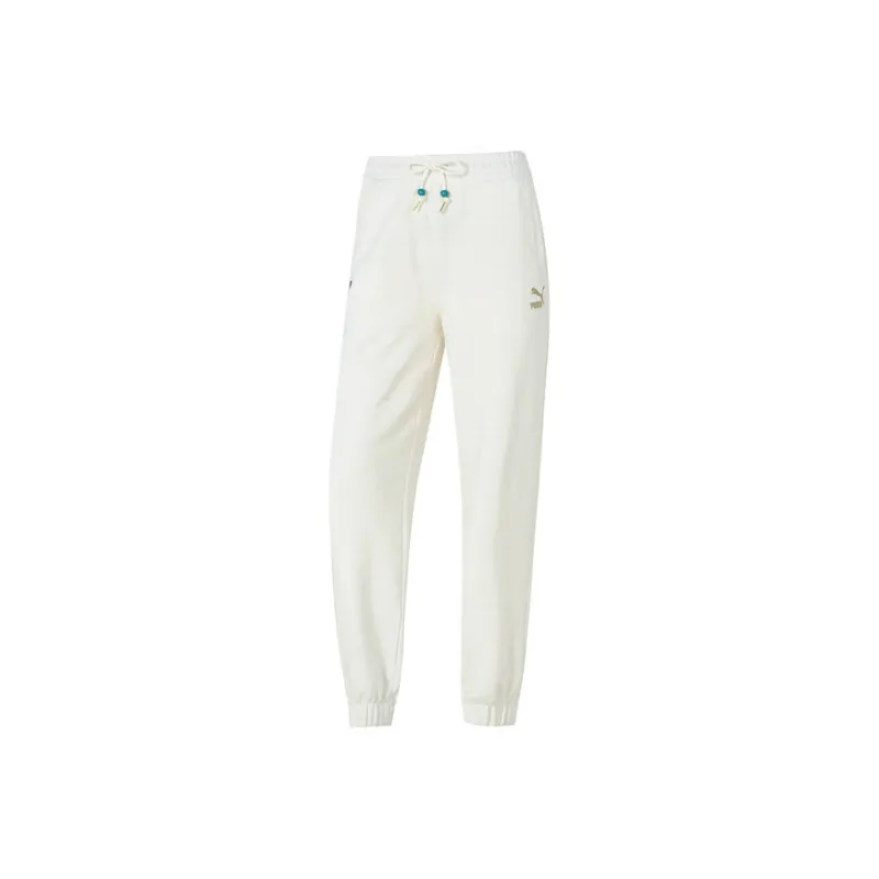 PUMA Knitted Sports Pants Women's White-0