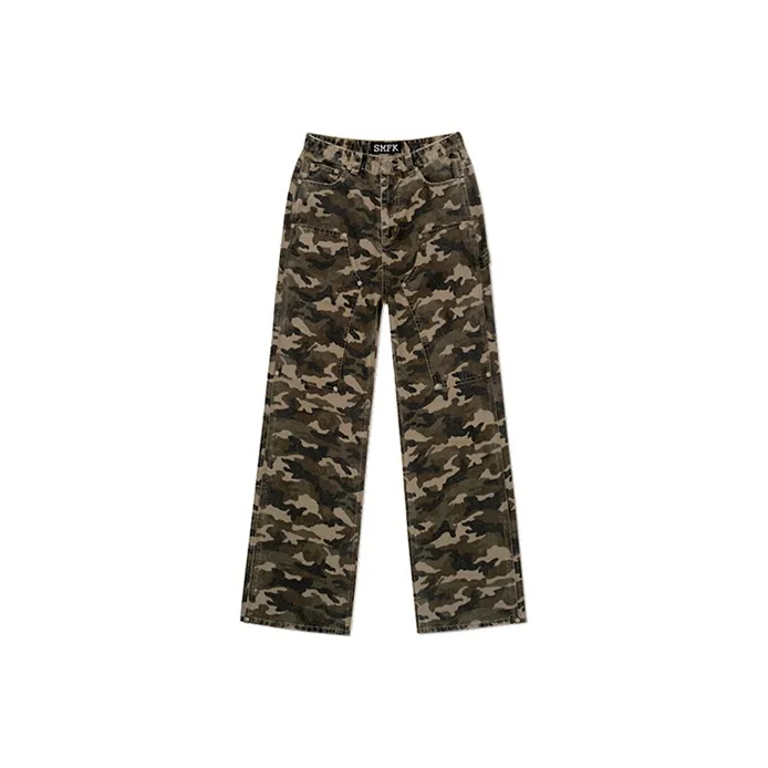 SMFK Wild World Wild World Series Cargo Pants Women's Green Camouflage-0