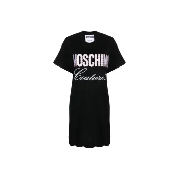 MOSCHINO Short Sleeved Dresses Women's Black