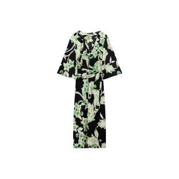 ZARA Short-Sleeved Dresses Women's Black