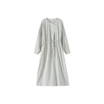 Hacikis Long Sleeved Dresses Women's Tourmaline Blue