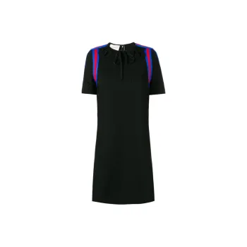 GUCCI Short Sleeved Dresses Women's Black