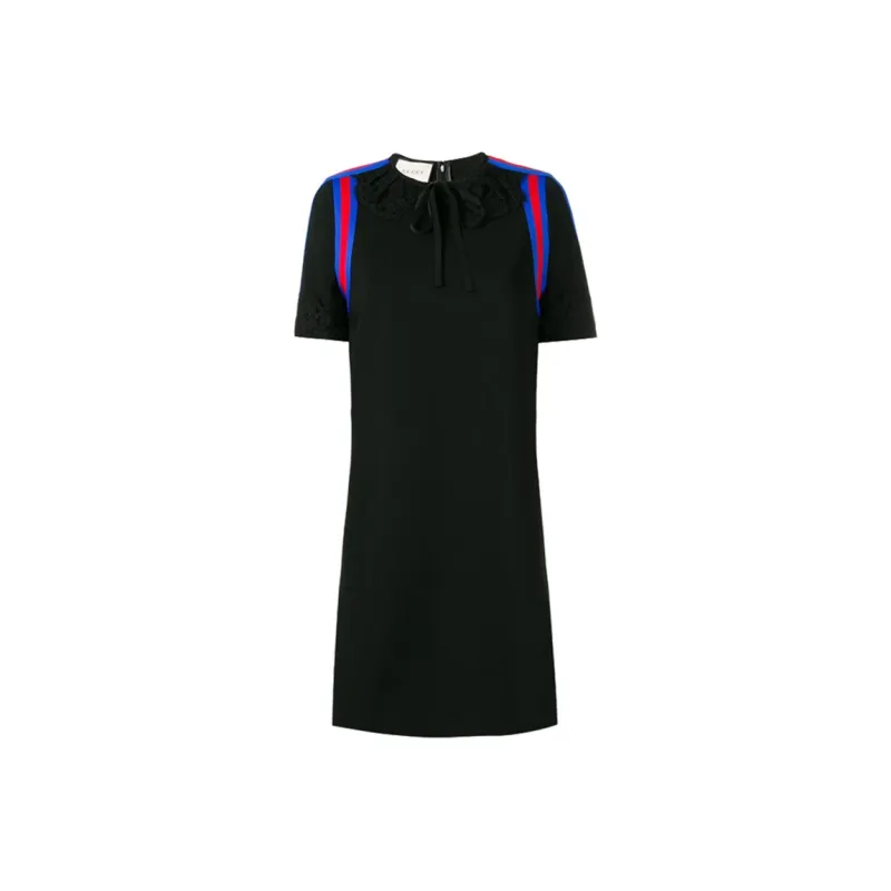 GUCCI Short Sleeved Dresses Women's Black-0