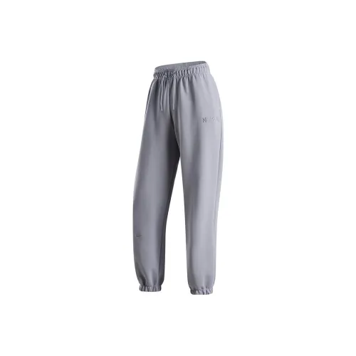 Nike Knitted Sports Pants Women's Gray Purple