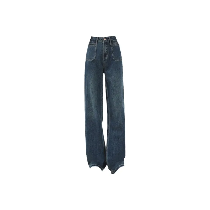 Concubine Zhu Jeans Women's Dark Blue-0