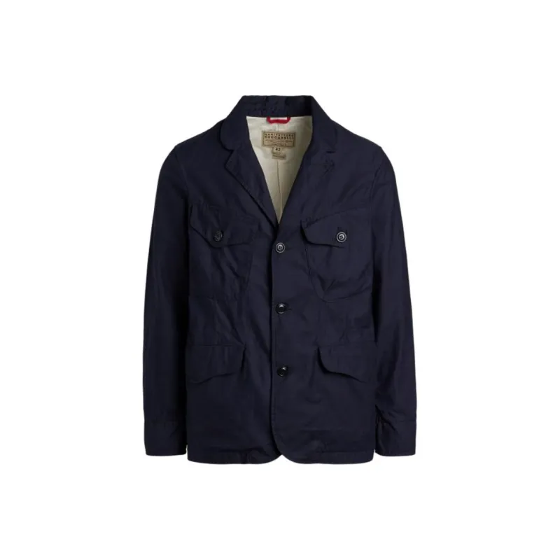 MANIFATTURA CECCARELLI SS25 Bush Jacket Jackets & Coats Men's Marine Blue-0