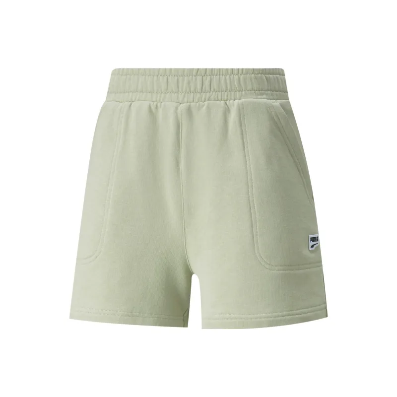 PUMA Downtown Casual Shorts Women's Moss Green-0