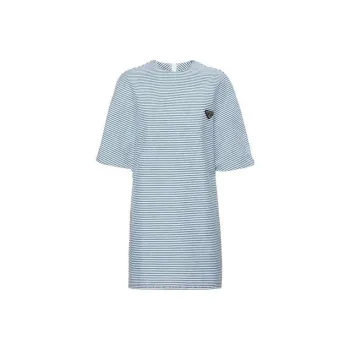 PRADA Short-Sleeved Dresses Women's Denim Blue