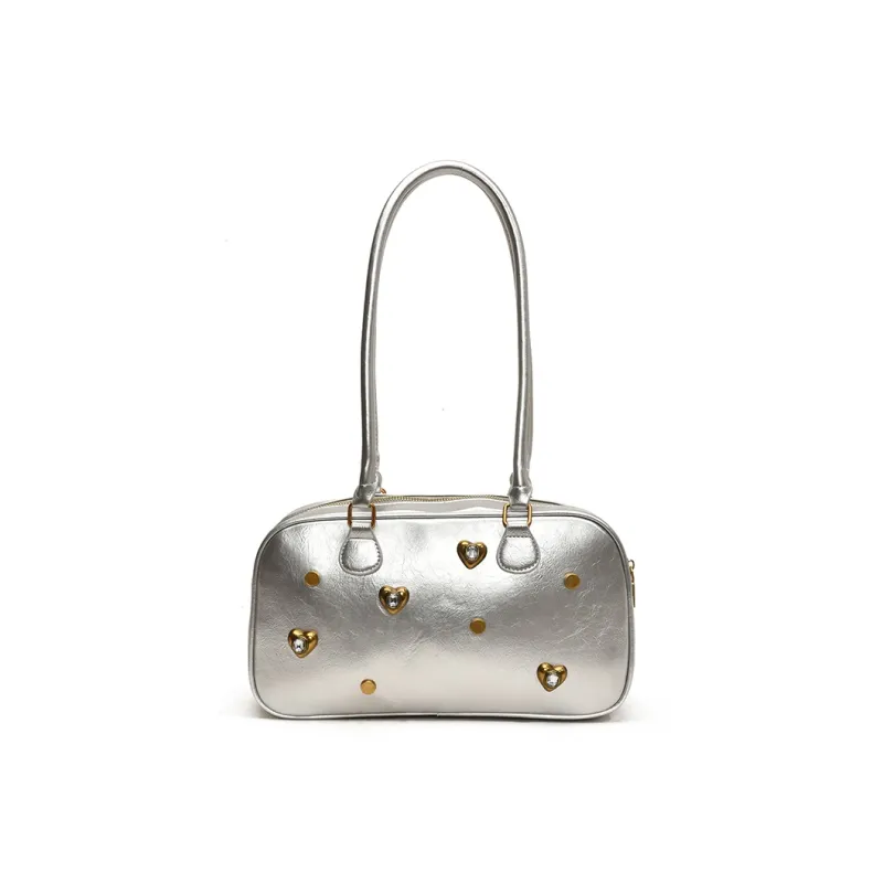 TOUTSEUL YOLO PU Shoulder Bag Regular Women's White/Silver/Black/Red/Light Brown/Coffee-6
