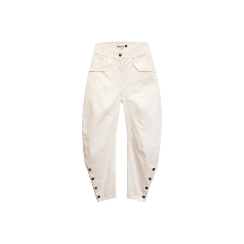 ZARA Casual Pants Women's Frosted White-0