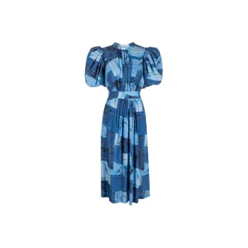 Rotate Short-Sleeved Dresses Women's Blue