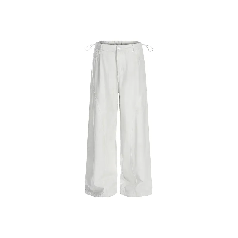 Vine Color Casual Pants Women's White-0