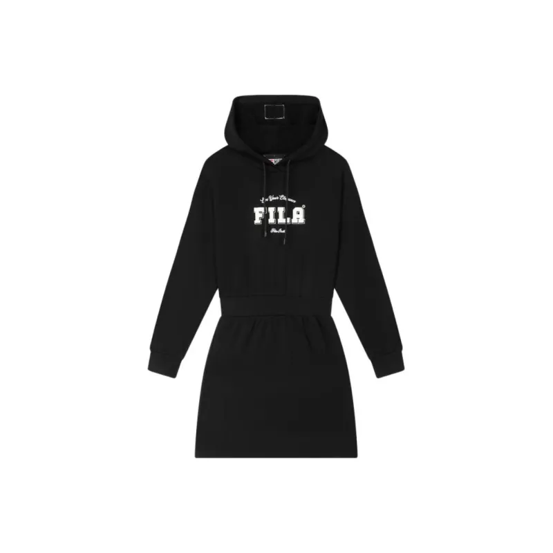 FILA Long Sleeved Dresses Women's Jet Black-0