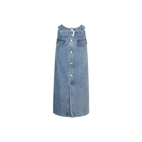 LOFT SHINE Denim Long Skirts Women's Blue